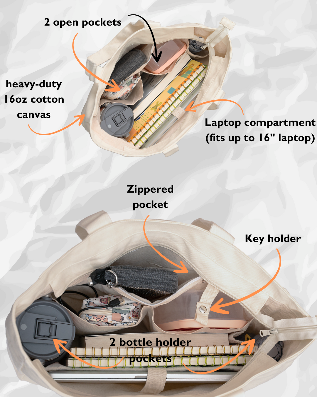 Laptop Tote (Blush)